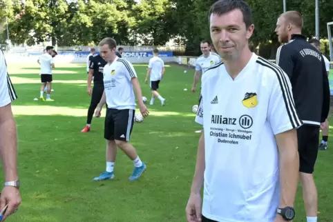 Gar nicht lange her: Andreas Hack beim Trainingsauftakt.