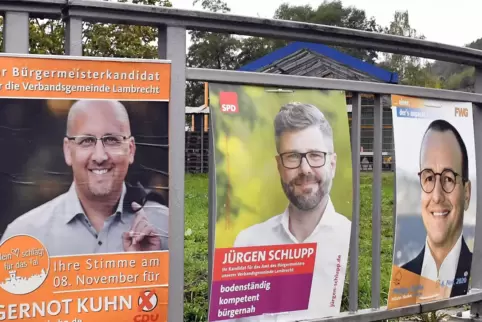 Wahlkampf in der Verbandsgemeinde Lambrecht. 
