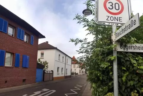 Die Bleichstraße in Mutterstadt heute. Hier hat kurz vor Ende des Zweiten Weltkriegs der Fabrikarbeiter Johannes Unold Fritz Del
