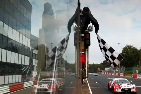 In den vier Rennen in Zolder fuhr René Rast jeweils als Erster über die Ziellinie.