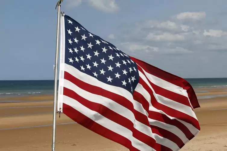 Heute weltbekannt: die Flagge der Vereinigten Staaten von Amerika. 
