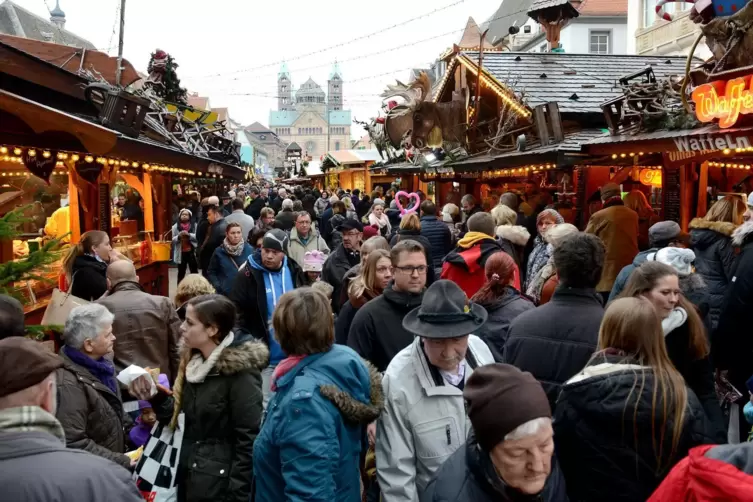Gedränge auf dem Weihnachtsmarkt wird es in Speyer nicht geben.