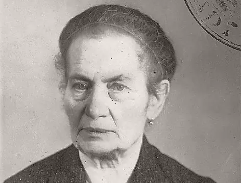 Friederike Scharff, geboren am 3.9.1864, Deportation nach Gurs, dort am 19.8.1941 gestorben.