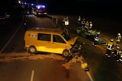 Die Unfallstelle. 