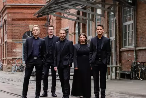 Kommt zum Singen und Unterrichten: das Calmus Ensemble. 