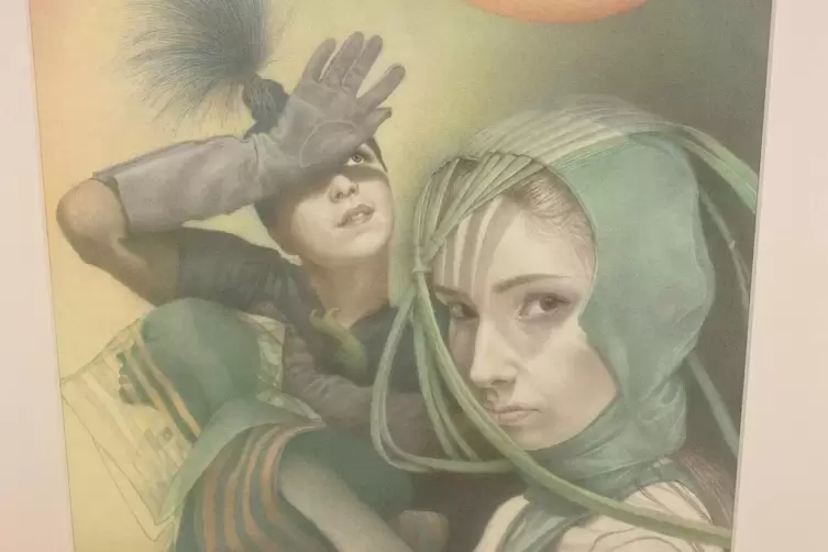 Vielschichtig: Ines Scheppachs Zeichnung &bdquo;Die umsichtige N&auml;rrin&ldquo;, 2019. 