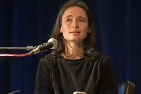 Eine deutsche Schriftstellerin, deren Muttersprache nicht Deutsch ist: Marina Frenk in Ludwigshafen. 