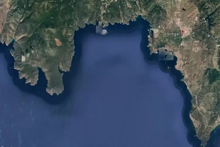 Die Ägäis vor Seferihisar in der türkischen Provinz Izmir. 