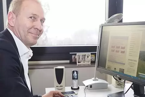 Es gibt auch etwas, was an der Coronakrise positiv ist, findet Thomas Höchst: Die Digitalisierung kommt voran. Das Foto ist vom 