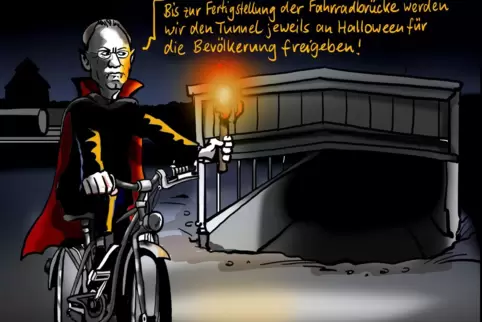 Dracu(a)lex: Ein leuchtendes Beispiel zeigt Zähne. 
