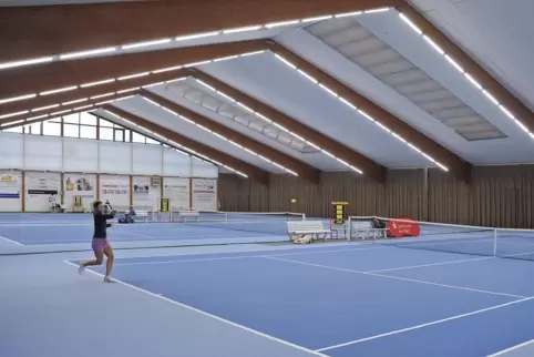 Derzeit in Rheinland-Pfalz geschlossen: Tennishallen.