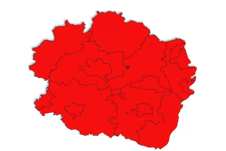 Nur wenige Kommunen in der Pfalz können darauf hoffen, bald nicht mehr über der Warnstufe rot zu sein. 