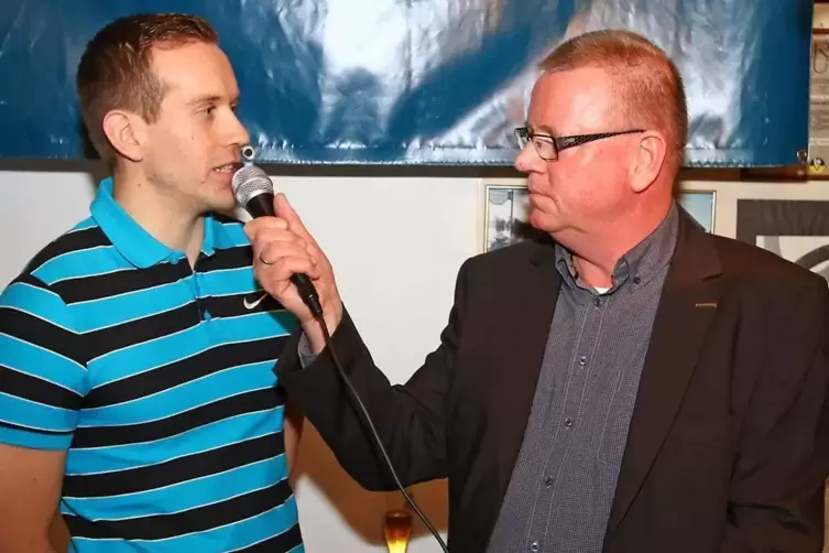 Gern gesehener Gast bei RHEINPFALZ-Sportlerwahlen: Clemens mit Chefredakteur Michael Garthe.