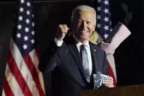US-Präsidentschaftskandidat Joe Biden zeigt sich siegessicher. 