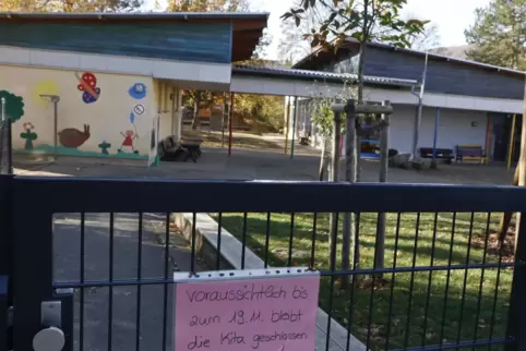 Für zwei Wochen geschlossen: die Protestantische Kita in Rockenhausen.