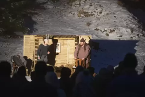 Mit einer Weihnachtsaufführung erfreuten die Schauspieler der Naturbühne am Falkenstein ihre Besucher in den vergangenen Jahren,