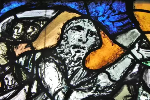 Das Gesicht von Noah in der Wachenheimer Edith-Stein-Kirche.
