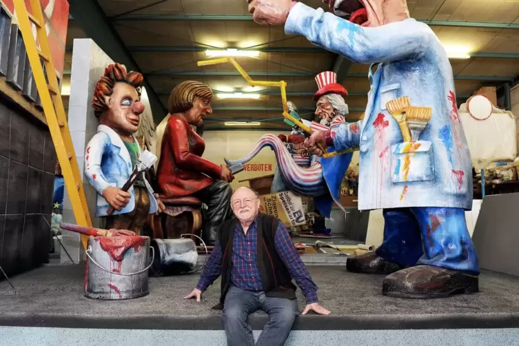 &bdquo;Mutti Merkel&ldquo; und &bdquo;Uncle Sam&ldquo;: Idee von Dieter Wenger.