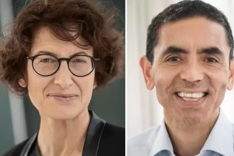 Biontech-Gründer Özlem Türeci und Ugur Sahin. 