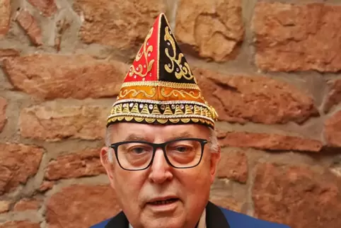„Wir sehen schwarz“: Walter Egersdörfer, Schatzmeister der Vereinigung Badisch-Pfälzischer Karnevalvereine. 