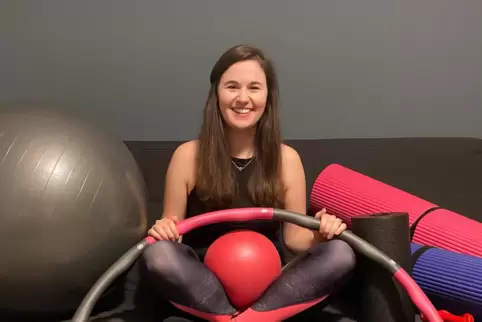 Sportlich vielseitig aktiv: Sabine Wehrhahn spielt beim TuS Wachenheim Tischtennis, bietet aber auch einen Fitnesskurs, der der 