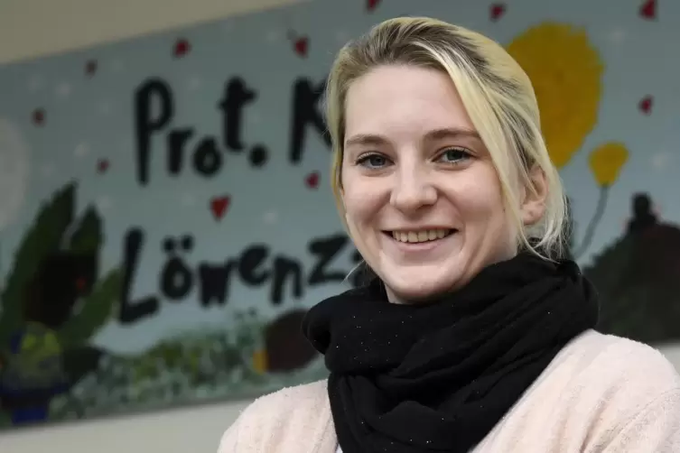 Carina Haag leitet den protestantischen Kindergarten. 