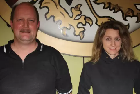 Als Vorsitzende und Sportlerin der TS Rodalben von der Corona-Krise betroffen: Janine Fix, hier mit ihrem Stellvertreter Stefan 