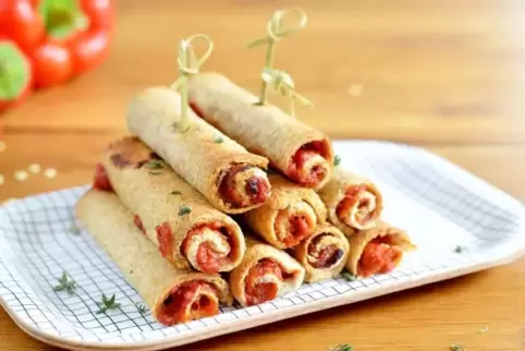 Paprika-Toaströllchen