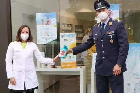 Auch die Rheinapotheke Germersheim beteiligt sich mit einer Spende.
