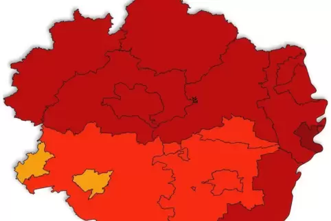 Die Coronaampel-Farben der Pfalz. 