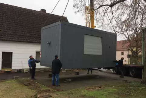 Die Bäckerei-Container wurden im Januar aufgestellt. 