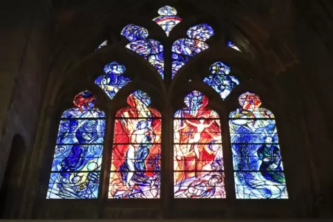Zur auch „Laterne des lieben Gottes“ genannten Kathedrale von Metz gehören seit den 1960er-Jahren auch Glasfenster von Marc Chag