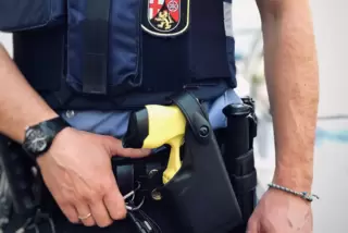 Die Streifen in Ludwigshafen sind mit einer Stromstoßpistole (Taser) ausgerüstet.