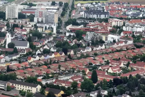 Aus der Luft ist zu erkennen, wie vielfältig Limburgerhof ist – auch baulich. 