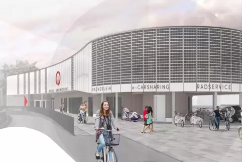 Am Bahnhof Bad Kreuznach öffnet am Dienstag die neue Mobilitätsstation. 