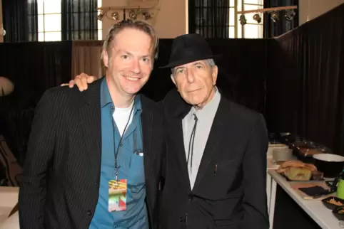 Sie wurden Freunde: Christof Graf (links) und Leonard Cohen.
