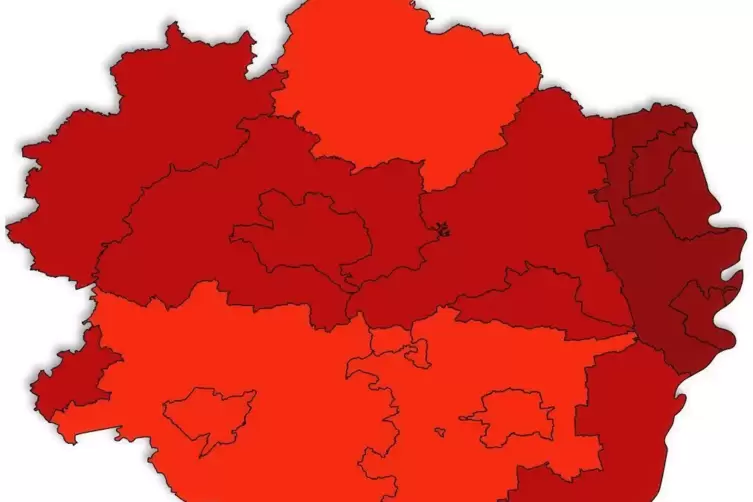 Corona-Ampel: Die Pfalz bleibt am Mittwoch rot. 