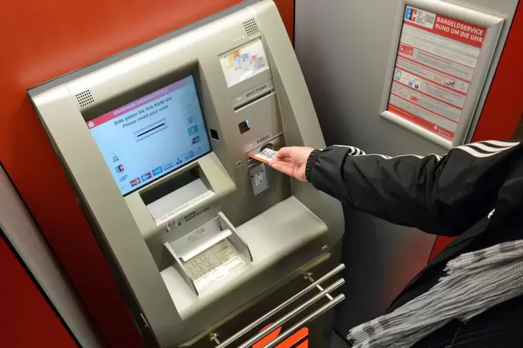 Geldautomat der Sparkasse Südwestpfalz 