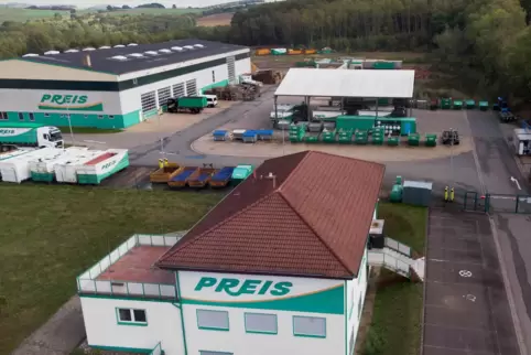 Das Gelände der Firma Preis im Konker Gewerbegebiet. 
