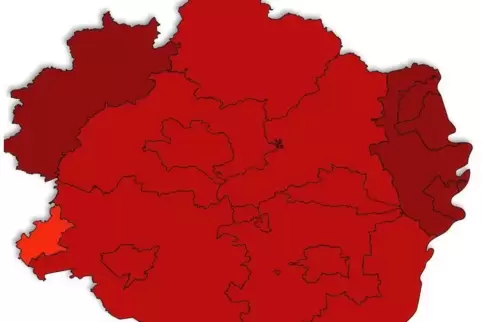 In der Pfalz gibt es laut den LUA-Zahlen seit Samstag 348 neu bekannt gewordene Infektionen, das sind 20.865 seit Beginn der Pan