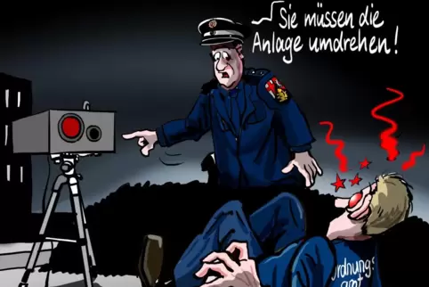 Der Karikaturist erwartet: Aller Anfang ist schwer. Der Karikaturist erwartet: Aller Anfang ist schwer.