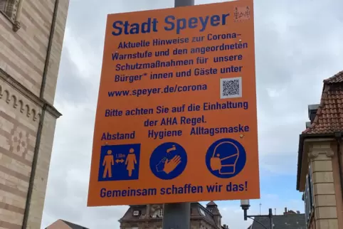 Corona-Einschränkungen: Bleiben in Speyer streng. Corona-Einschränkungen: Bleiben in Speyer streng.