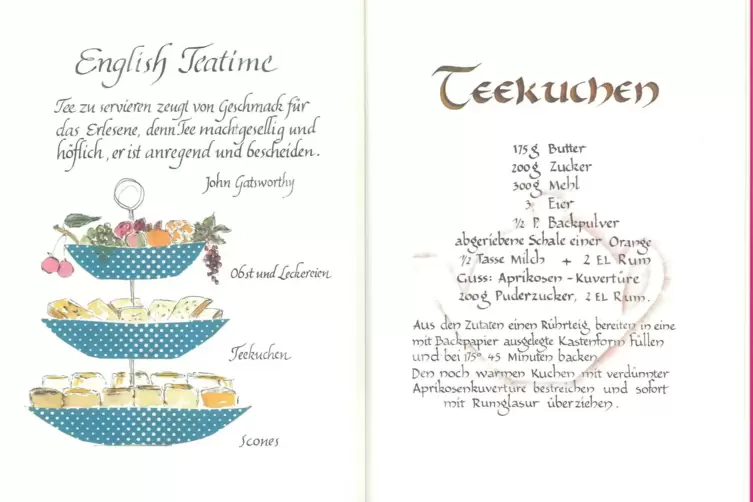  &bdquo;Meine &auml;lteste Tochter lebt in England&ldquo;, erz&auml;hlt Helga Freyer, warum sie einige Rezepte dem Thema Teatime gewidmet hat &ndash; darunt
