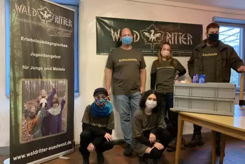 Das Helferteam der Waldritter. 