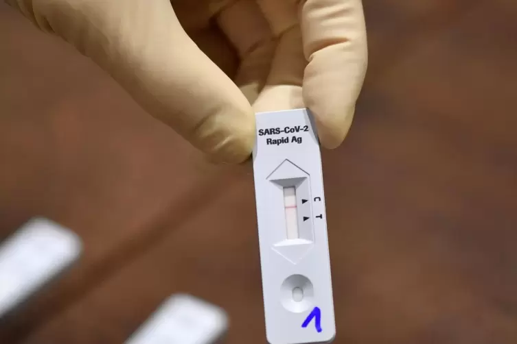 Ein Antigen-Schnelltest. 