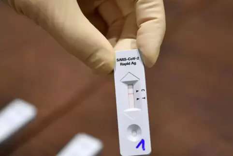 Ein Antigen-Schnelltest. 