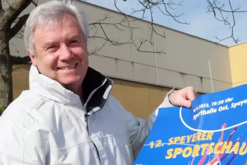 Der Macher der Länderspiele in der Speyerer Osthalle: Klaus Bethäuser. 