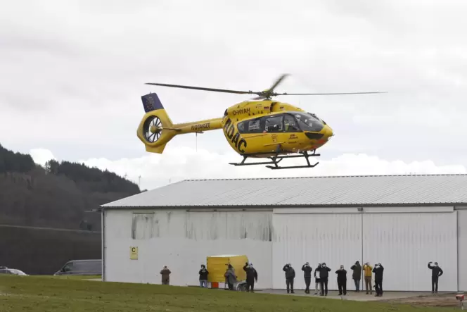 Landete am Montagnachmittag bereits erstmals in Imsweiler: ADAC-Rettungshubschrauber Christoph 66.