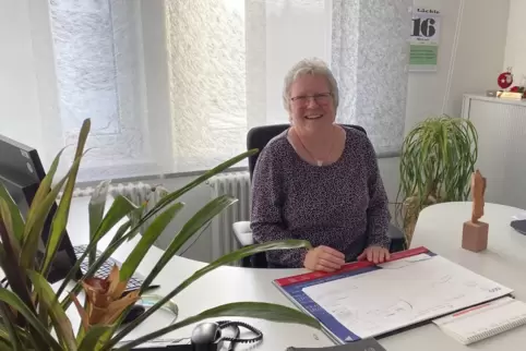An ihrem Platz im Vorzimmer des Chefs: So hat man Ria Baumgärtner in Erinnerung.