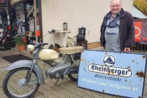 Arno Klein hat ein Faible für historische Gegenstände. Auf der Suche nach Originalbauteilen entdeckte er auch dieses alte Origin